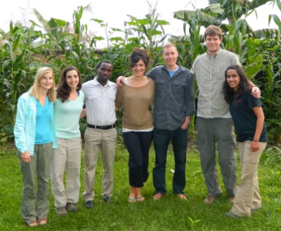 Six students from Emory University worked at Karisoke this spring