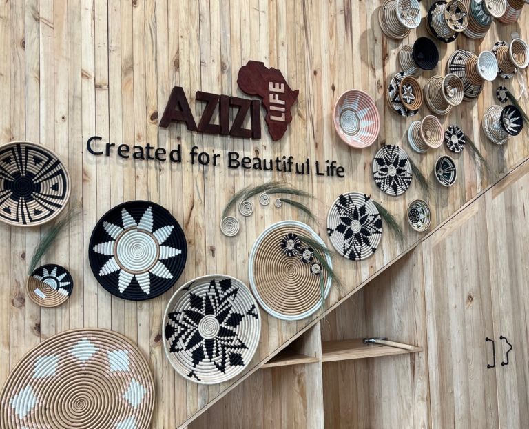 Handmade woven bowls from Azizi Life